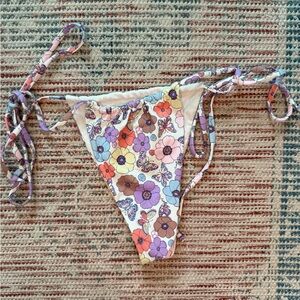 Frankie's Bikinis Floral Skimpy Bikini Bottom